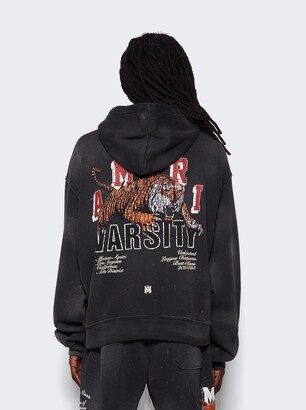 コムドット やまと 着用 Amiri Vintage Tiger Varsity Hoodie Buy Amiri Vintage Tiger Varsity Hoodie 'Black' - PF23MJG025