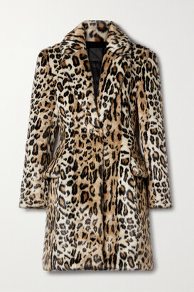 Givenchy - Leopard-print Faux Fur Coat - Animal print