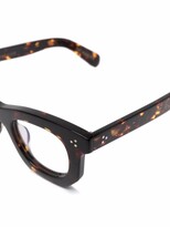 Thumbnail for your product : Lesca Tortoiseshell-Effect Square-Frame Glasses