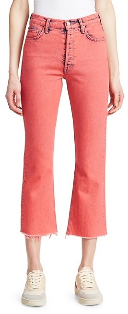mother red jeans