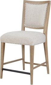 One Allium Way Counter Stool in Sand Colored Finish Set of 2