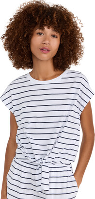 MWL by Madewell Tie-Front Tee in Stripe