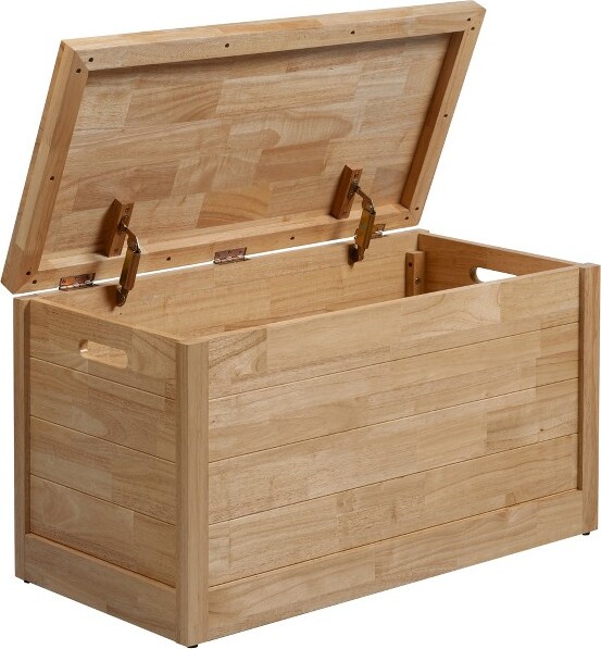 eHemco eHemcoHeavy-dutySolidHardwoodBlanketChest,StorageTrunk,Natural
