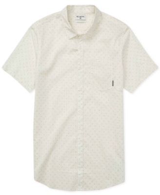 Billabong Men's Crusas Cross-Print Cotton Shirt