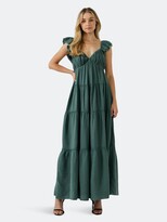 Thumbnail for your product : Free the Roses Maxi Sweetheart With Raw Edge Details
