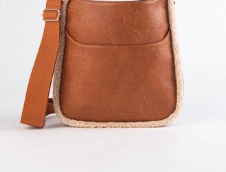 Leather crossbody bag Courrèges Camel in Leather - 37863209