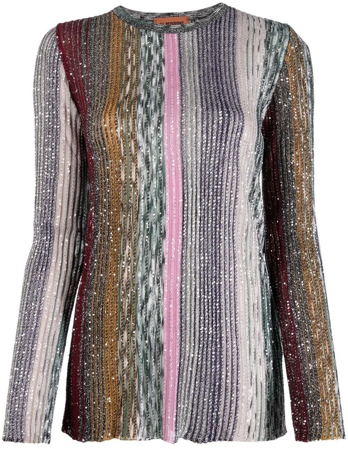 SIMPLY BE LADIES ASYMMETRICAL STRIPED SEQUIN TOP MULTICOLOURED NEW ref 742 