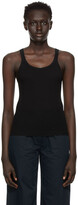 Thumbnail for your product : RE/DONE Black Ribbed Tank Top