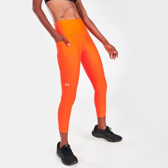 Women's HeatGear® No-Slip Waistband Shine Mesh Full-Length Leggings