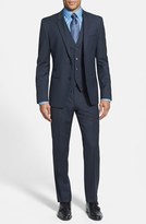 Thumbnail for your product : HUGO 'Arant/Won/Hixby' Extra Trim Fit Three-Piece Dark Blue Suit