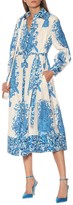 Thumbnail for your product : Valentino printed cotton-poplin shirt dress