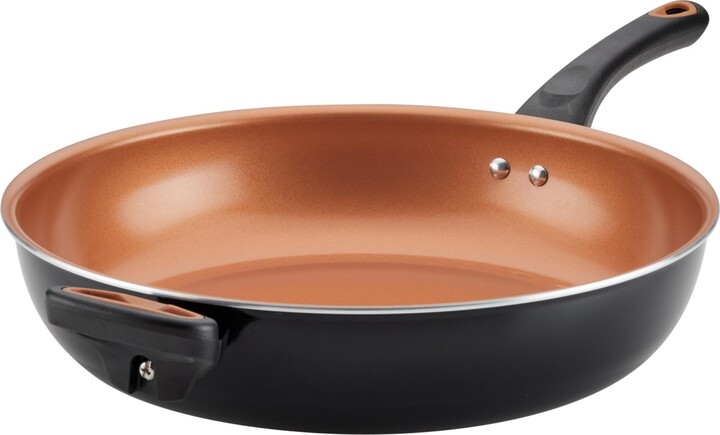 Farberware Smart Control Nonstick Frying Skillet Everything Pan with Lid and Side Handles, 11.25 Inch, Aqua