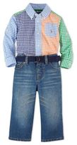 Thumbnail for your product : Ralph Lauren CHILDRENSWEAR Baby Boys Gingham Shirt & Light-Wash Jeans Set