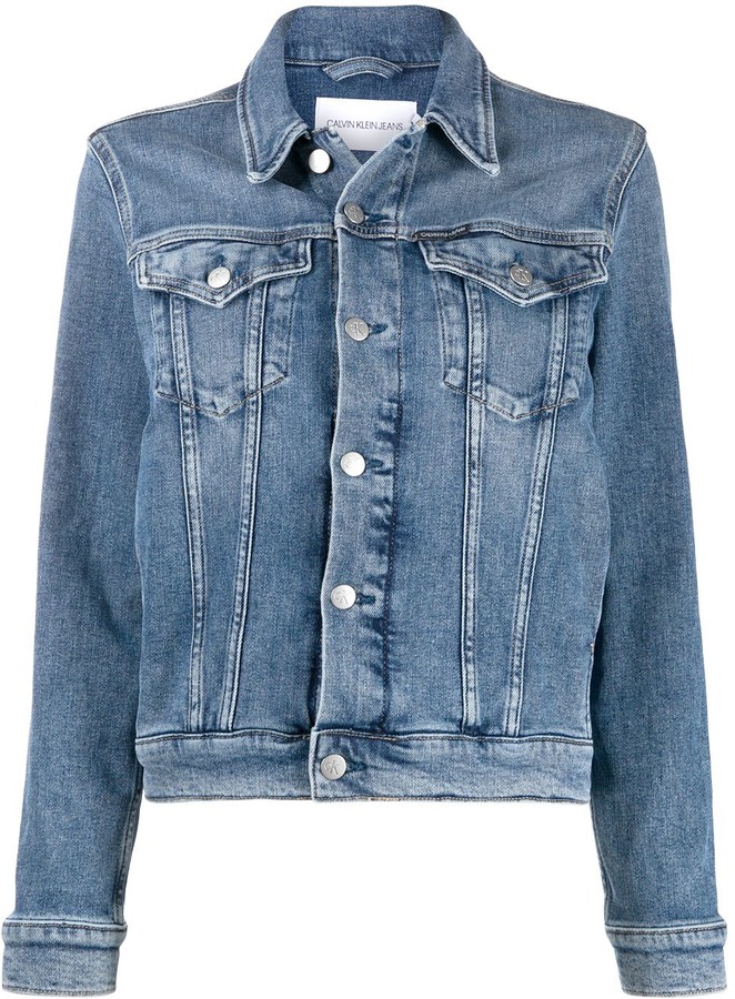 calvin klein blue jean jacket