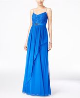 Thumbnail for your product : Adrianna Papell Spaghetti-Strap Lace Gown