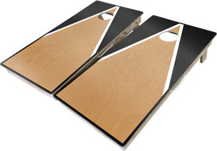West Georgia Cornhole Half and Half Triangle Cornhole Board with Toss Bags Set