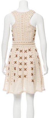 Calypso Embellished Linen Dress