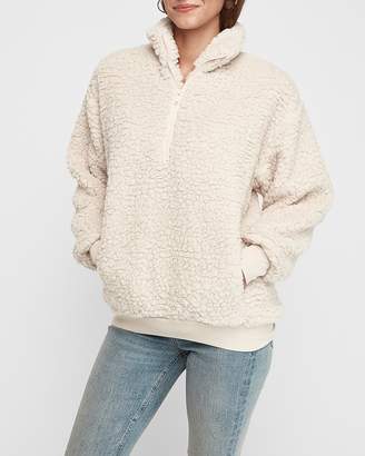 express sherpa quarter zip