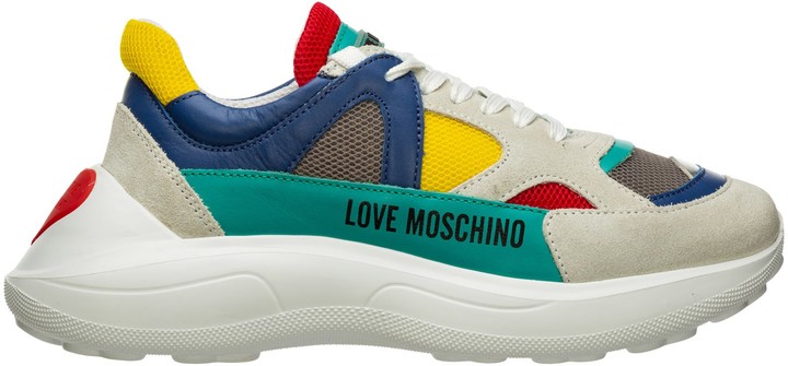 love moschino paint splatter sneakers