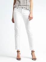 Thumbnail for your product : Banana Republic Stay White Fray Cuff Girlfriend Jean