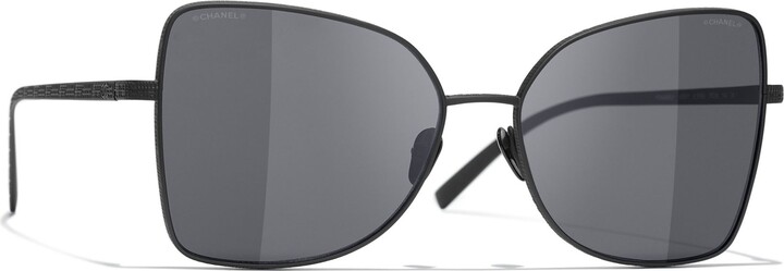 chanel sunglasses white and black