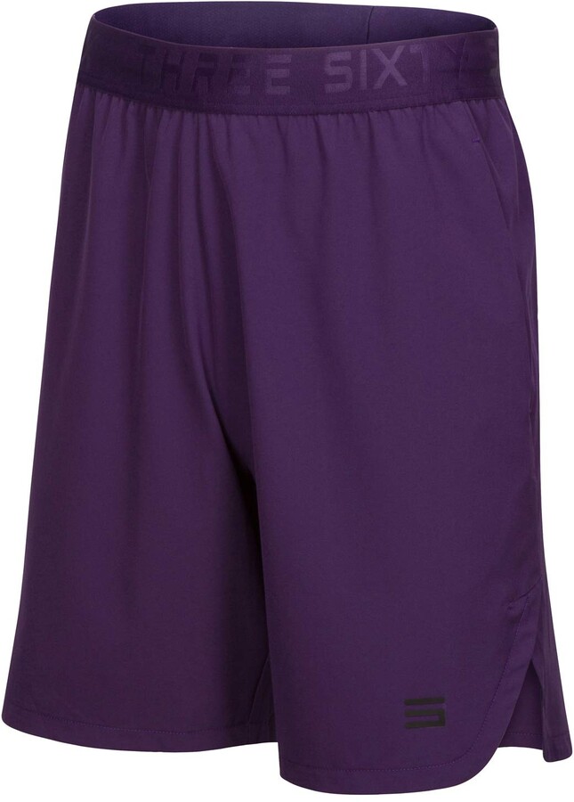 purple athletic shorts mens
