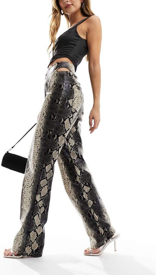 Am Gia Urban Outfitters Snakeskin Pants Snake Print Trousers