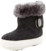 Thumbnail for your product : Right Bank Babies Herringbone Faux Fur Lined Bootie (Baby Girls)