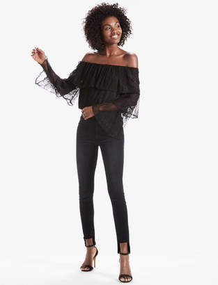 Lucky Brand Lace Off Shoulder Top