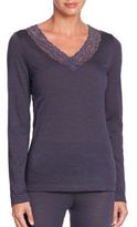 Thumbnail for your product : Hanro Chiara Long Sleeve Jersey Top