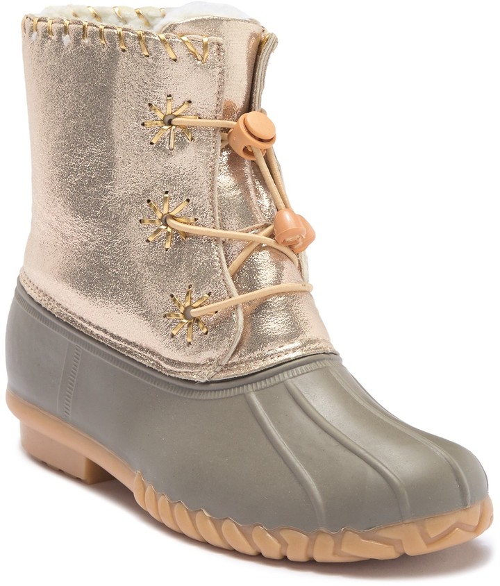 kids black duck boots