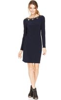 Thumbnail for your product : Vince Camuto Long-Sleeve Embellished Sheath
