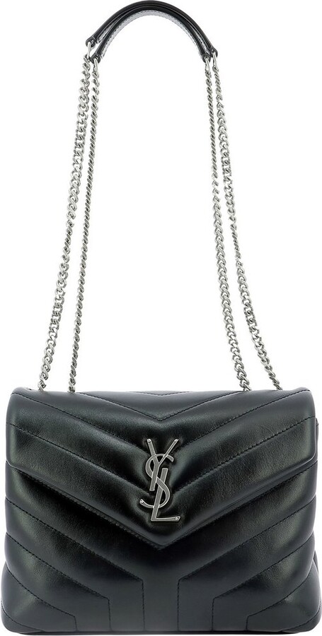 SAINT LAURENT Loulou small leather shoulder bag DEEP TAUPE – Top Quality  Yves Saint Laurent Bags Shop