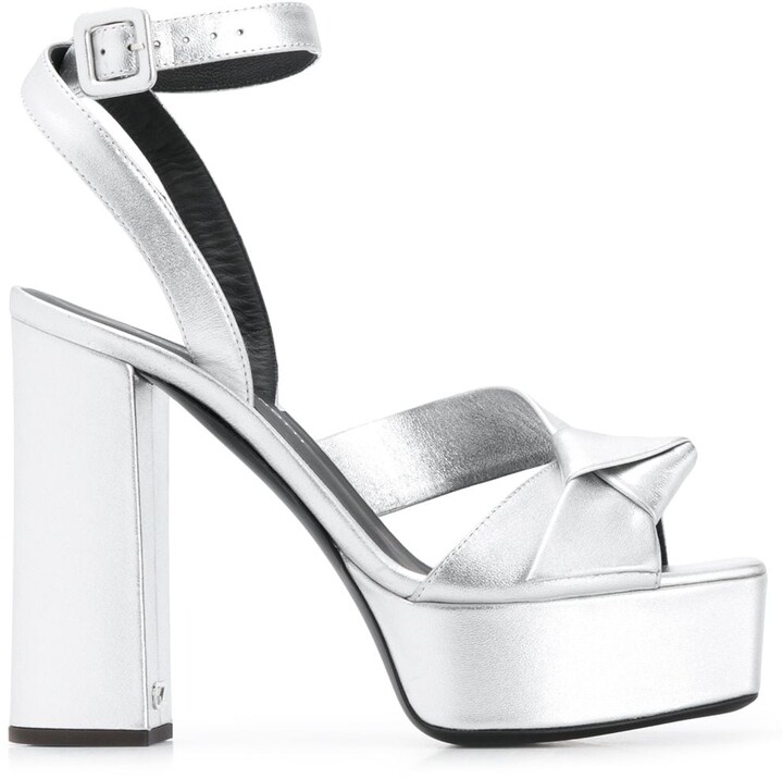 Silver Platform Heels | Shop the world 