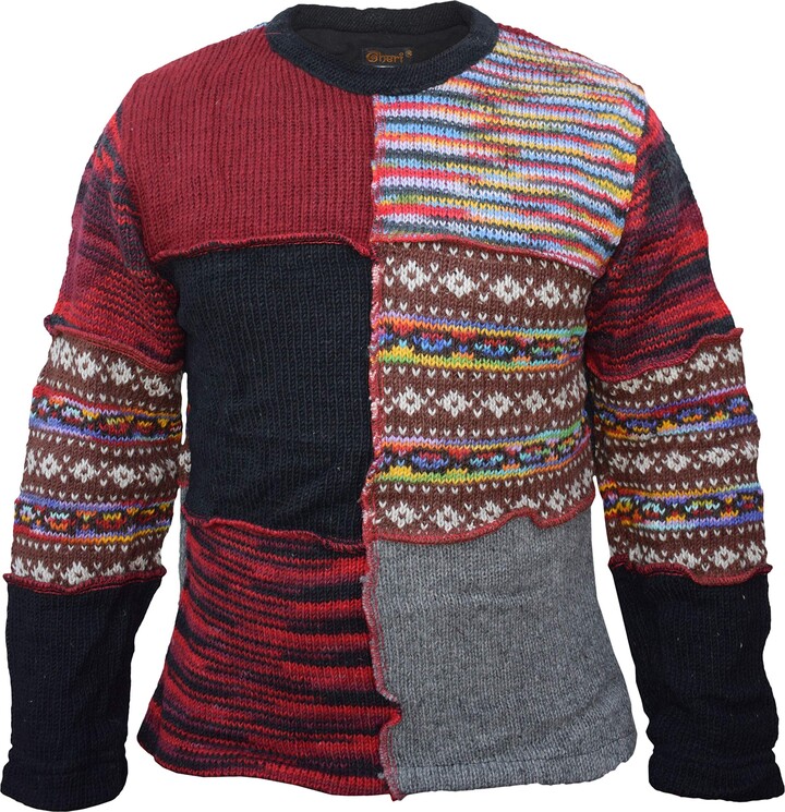 fleece lined wool sweater