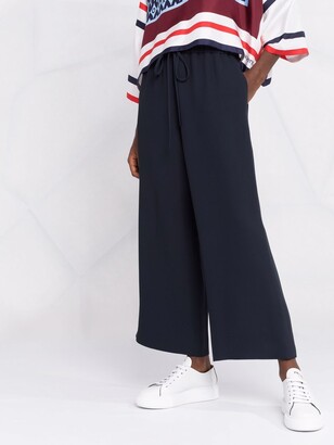 Valentino Tied-Waist Wide-Leg Trousers