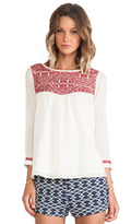 Thumbnail for your product : BA&SH Chelmsford Embroidery Detailed Top