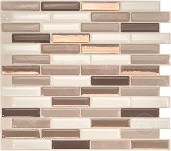 Smart Tiles Peel and Stick Gel Backsplash Tile Milenza 10" x 9" (Set of 4)