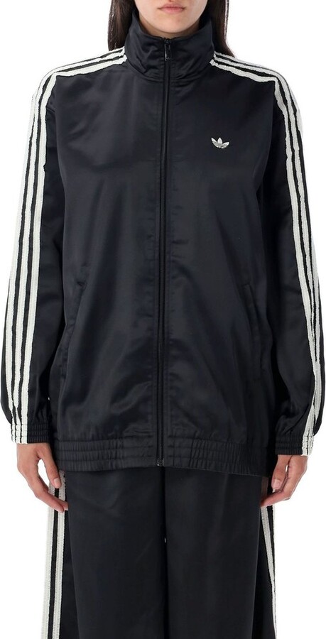 adidas Ruffle 3-Stripes Satin Firebird Track Top