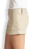 Thumbnail for your product : Alice + Olivia Cady Cuff Metallic Shorts