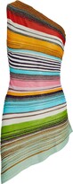 Thumbnail for your product : Missoni Mare One-Shoulder Crochet-Knit Mini Dress