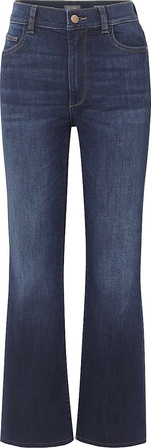 DL1961 Women's Bridget Boot High Rise Instasculpt Crop Jeans - Thunderbird - Size 23