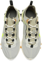 Thumbnail for your product : Nike Grey and Khaki React Element 55 Sneakers