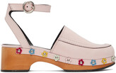 Thumbnail for your product : Nicole Saldaña SSENSE Exclusive Pink Bibi Heels