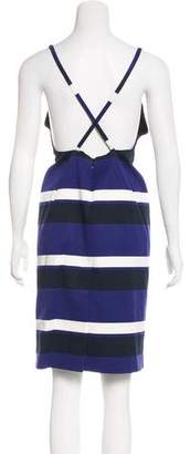 Prada Stripe Knee-Length Dress