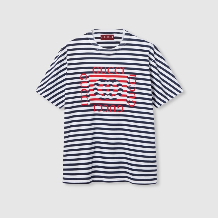 Gucci Printed cotton jersey T-shirt