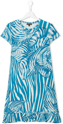 Roberto Cavalli teen zebra print dress - kids - Cotton/Spandex/Elastane - 14 yrs