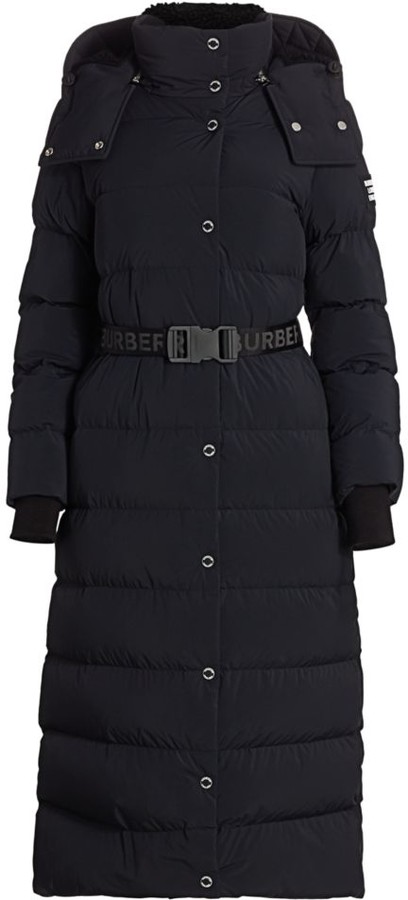 burberry eppingham belted puffer jacket