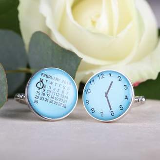 Nest Personalised Moment In Time Cufflinks