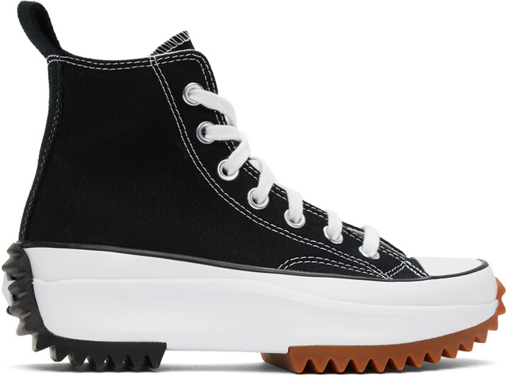 Black High Top Converse On | ShopStyle